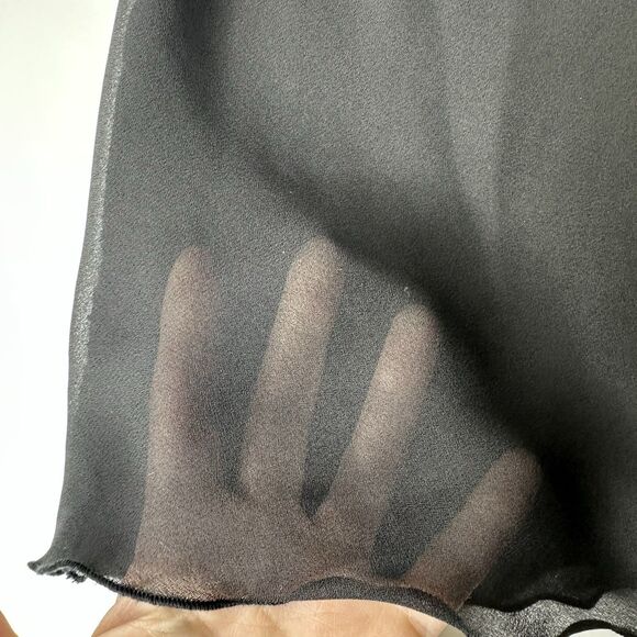 Notations 2 Piece Sheer Ruffle Tie Front Top Sz M Y2K Indie Festival Artsy Vtg - Picture 14 of 16